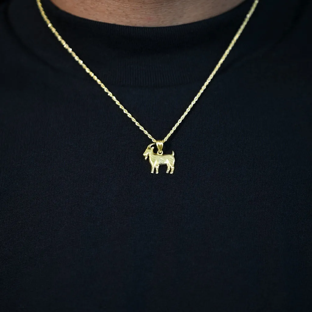 10k Gold Goat Pendant