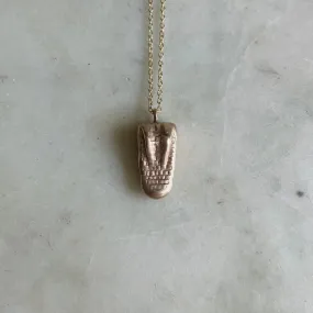 14K GOLD ALLIGATOR PENDANT