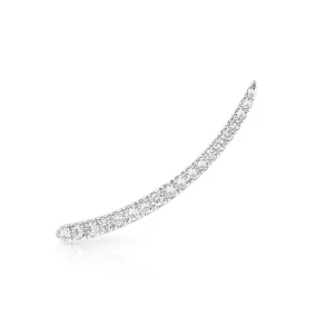 14KT White Gold Diamond Lash Ear Climber