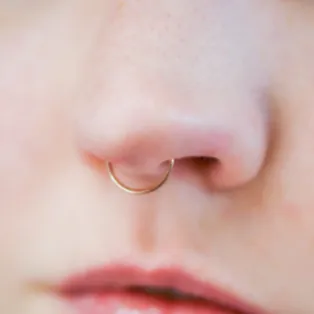 18G Rose Gold Ion Plated Clip on Hoop