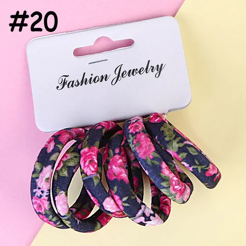 2018 Cheap Elastic Hair Bands Women Cotton Hair Ties Girls Hair Accessories Ponytail Rope Hairband Kids Drop Shipping Headwear