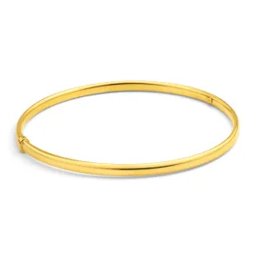 9ct Gold Bonded Silver 4mm Bangle