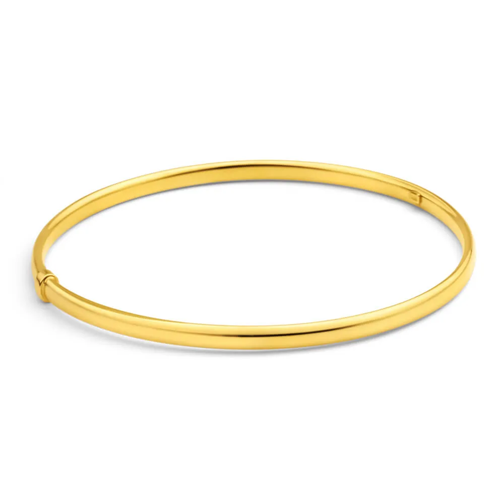 9ct Gold Bonded Silver 4mm Bangle