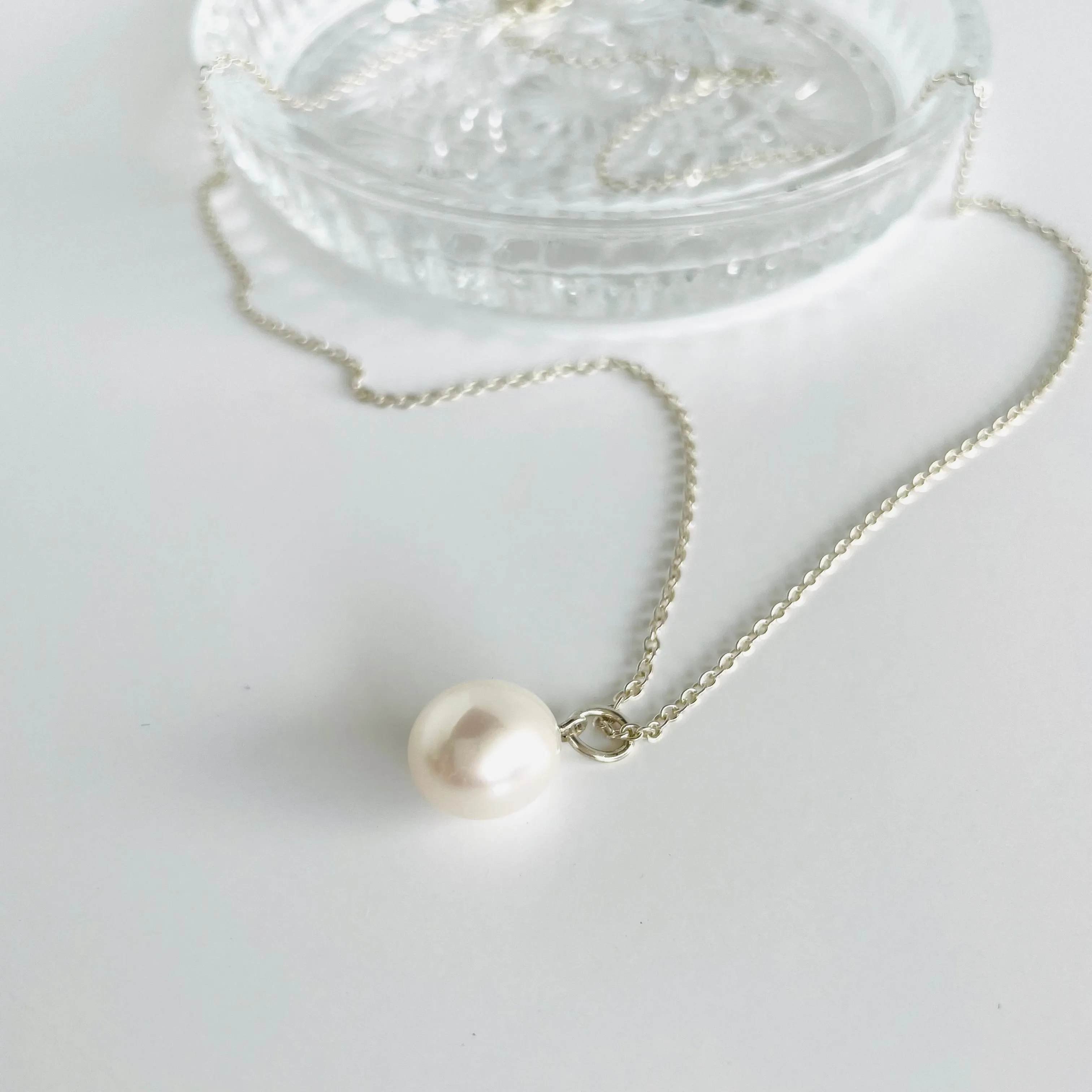 Abigail Drop Pearl Pendant