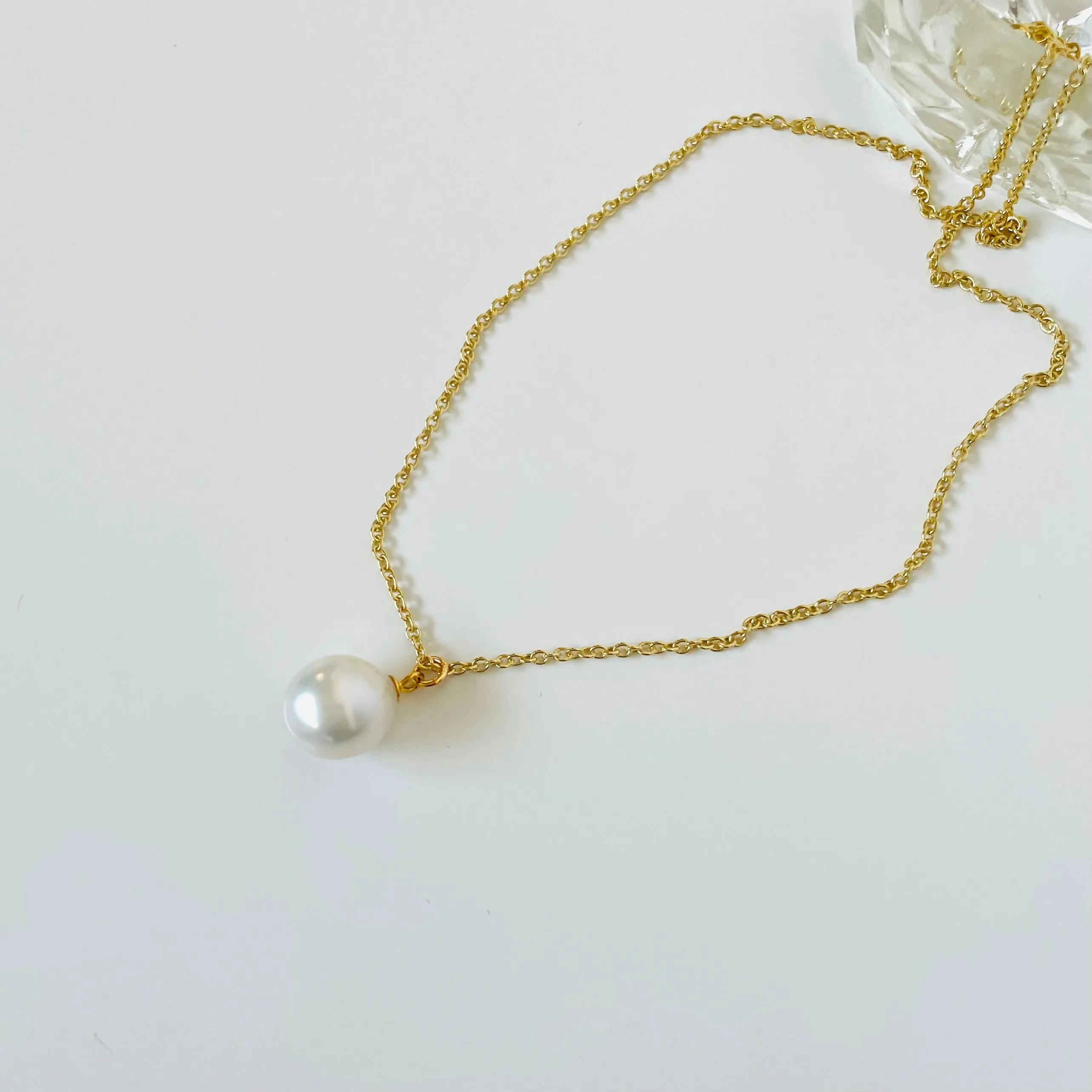 Abigail Drop Pearl Pendant