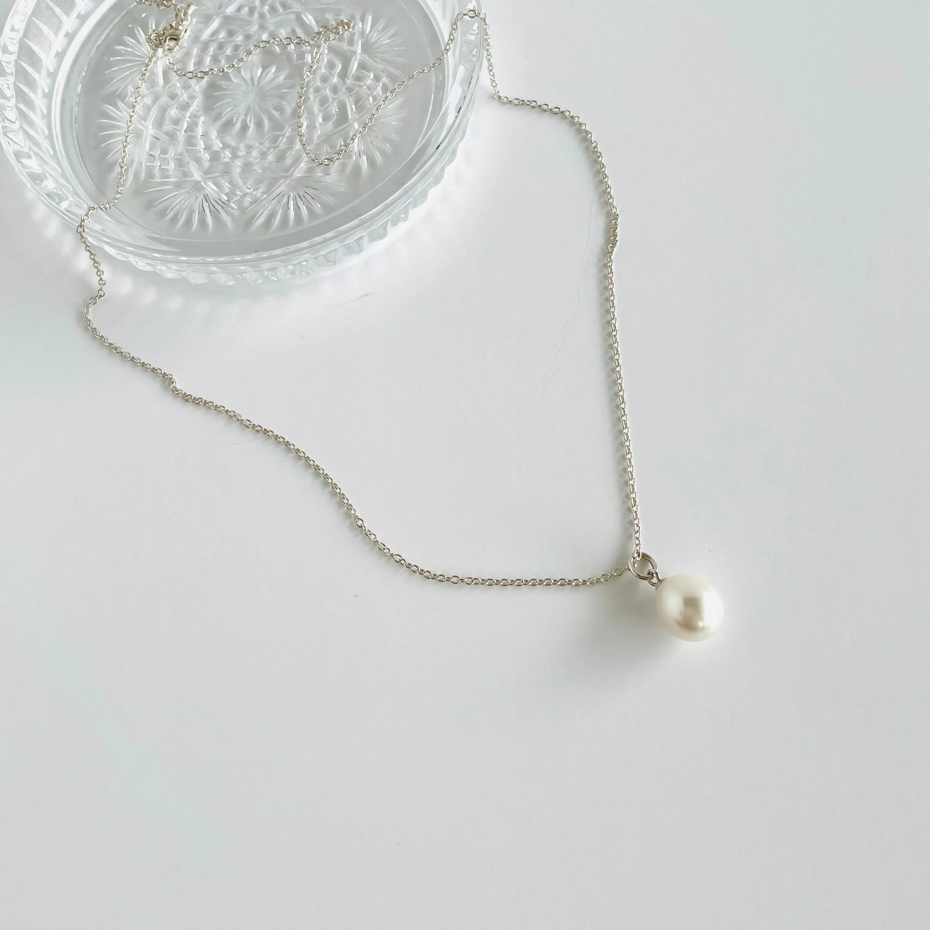 Abigail Drop Pearl Pendant