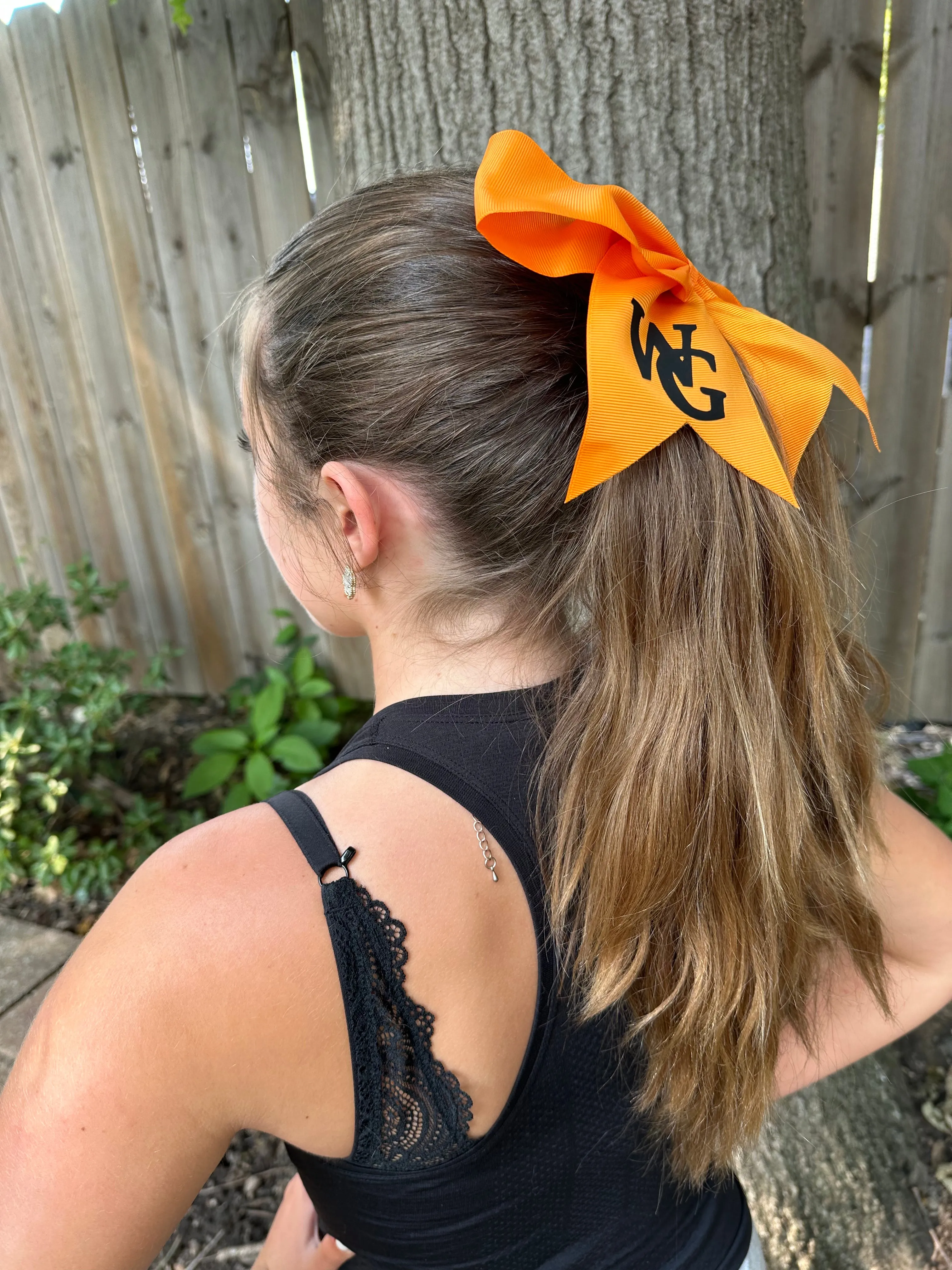 Acc-Hair Bow-Orange