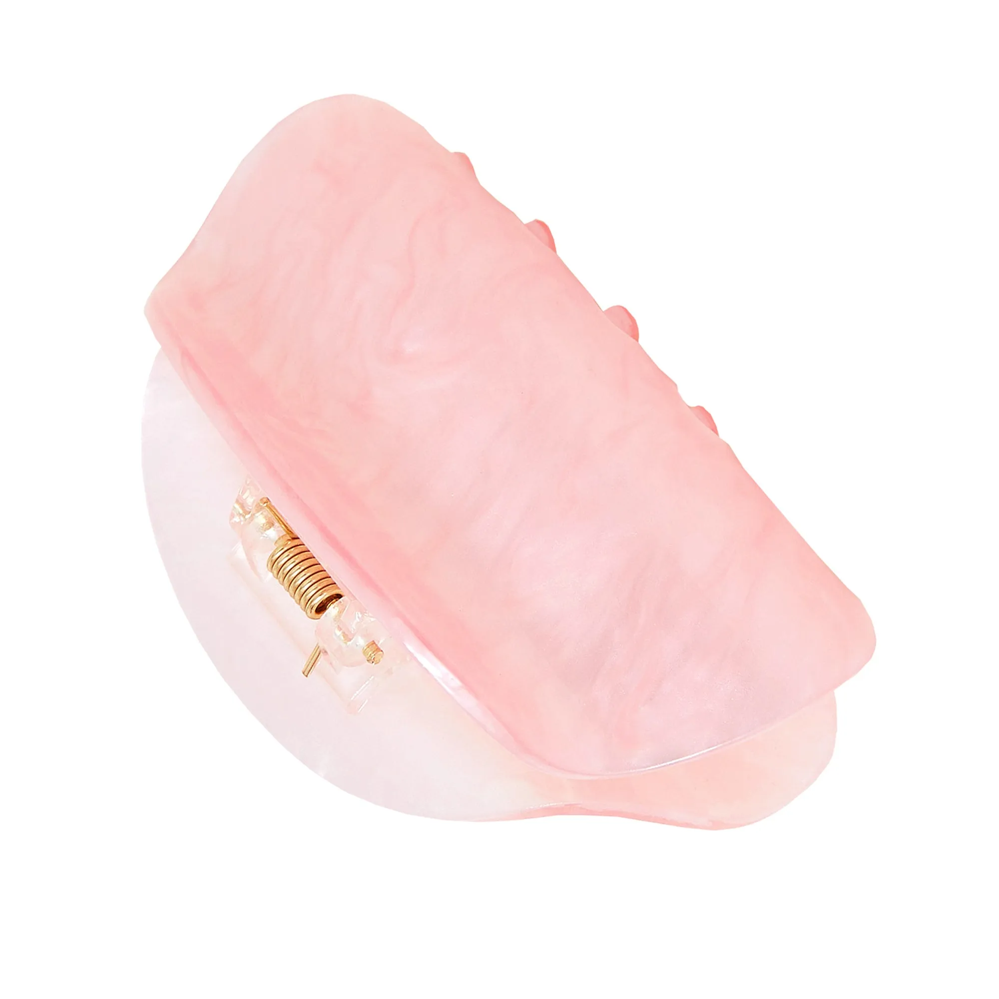 Accessorize London Marble Rounded Pink Claw Clip