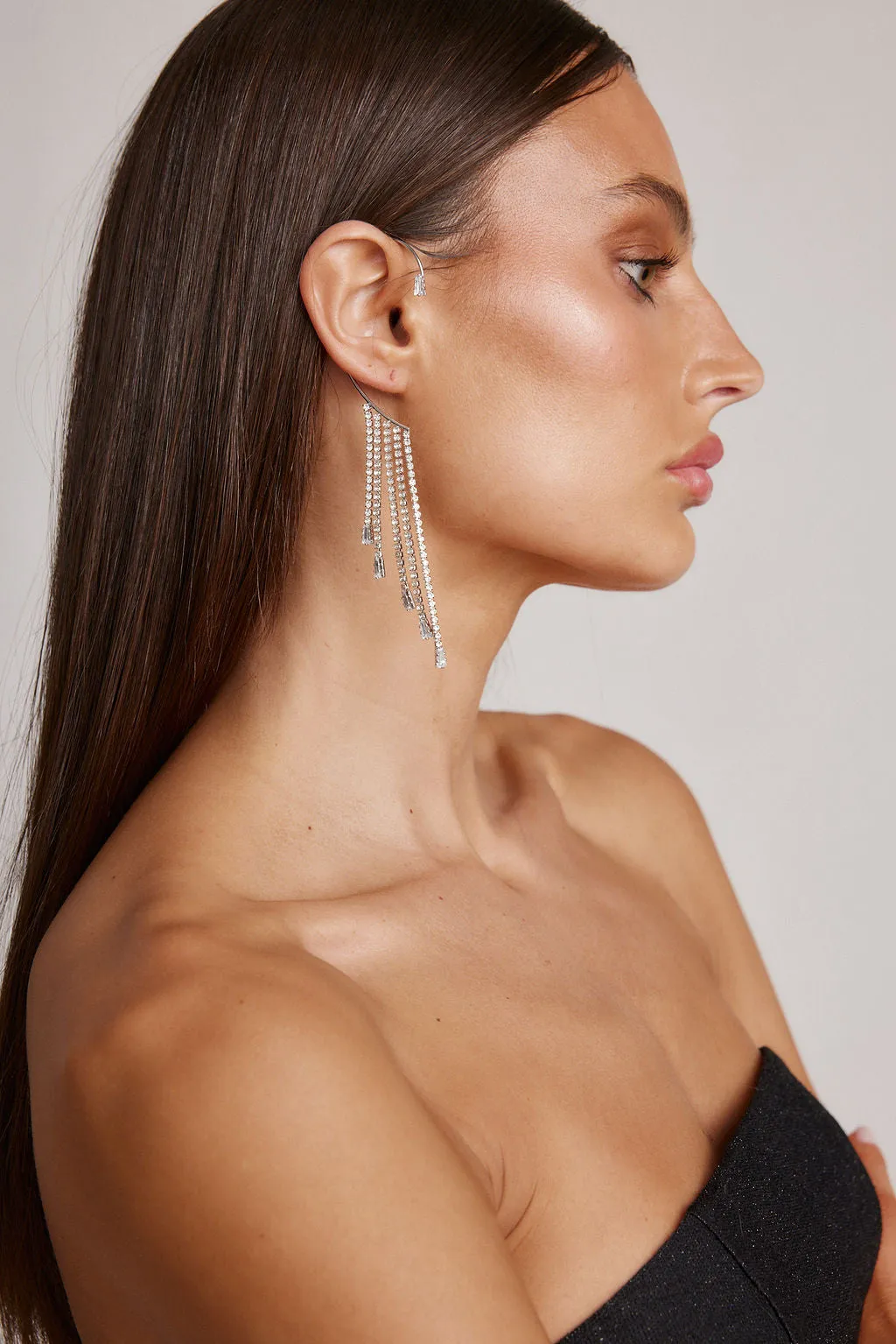 Adina Diamond Fringe Ear Cuff