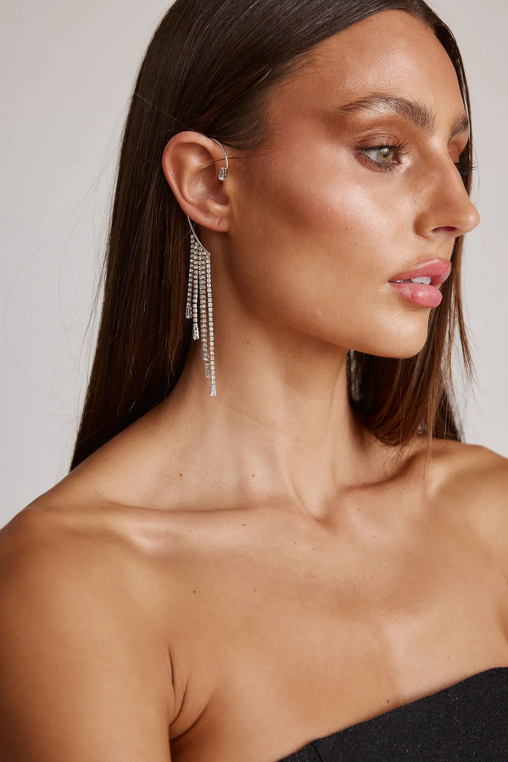 Adina Diamond Fringe Ear Cuff