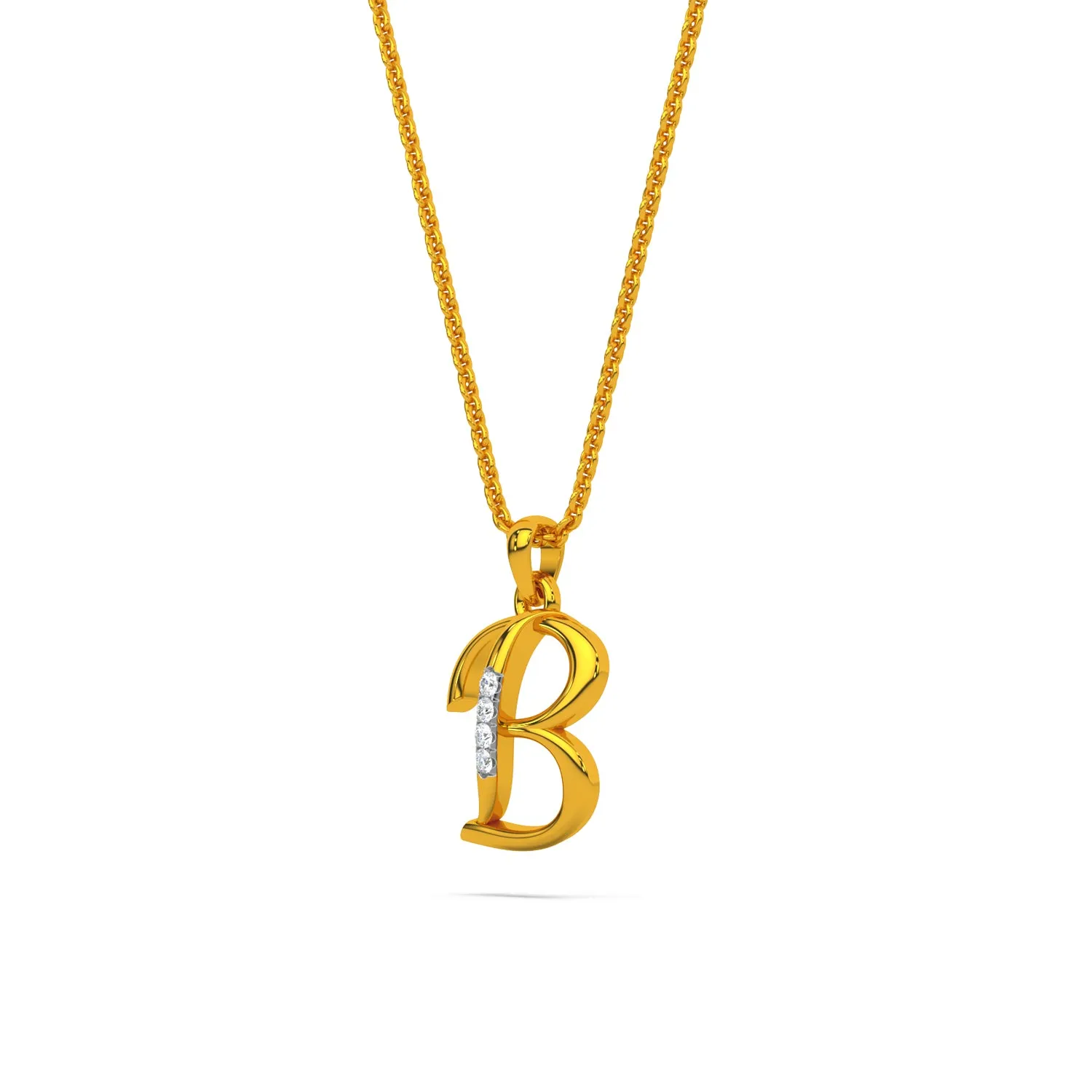 Alphabet B  Unisex Pendant