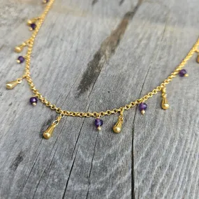 Amethyst Stardust Necklace