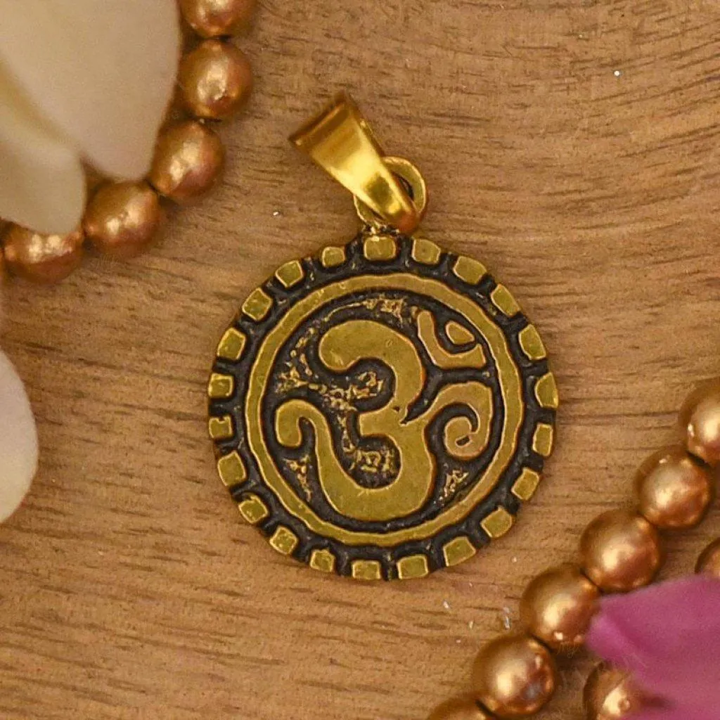 Antique  Om Pendant