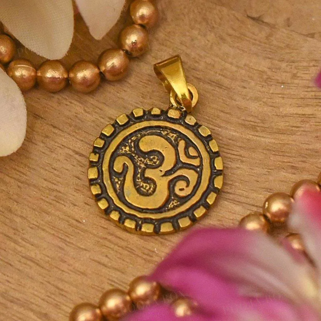 Antique  Om Pendant