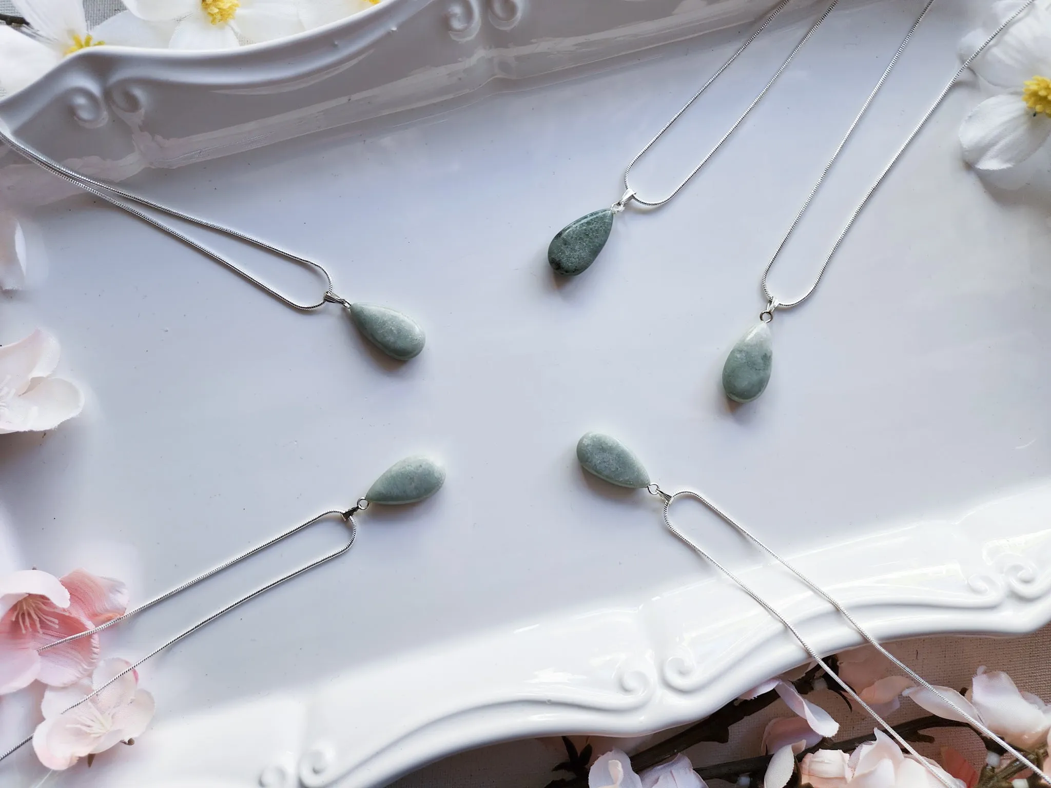 Aventurine Dew Drop Necklace