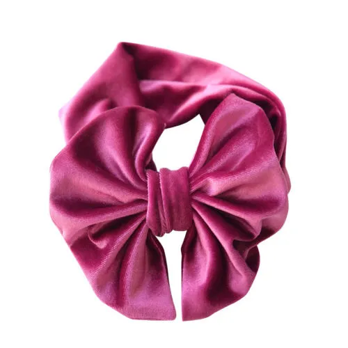 Baby Girls Velvet Bow Headband