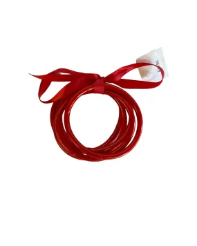 Bangle Bracelet Set - Red