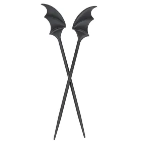 Bat Wing Hair Sticks