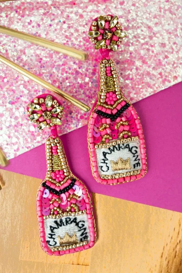 Bedazzled earrings