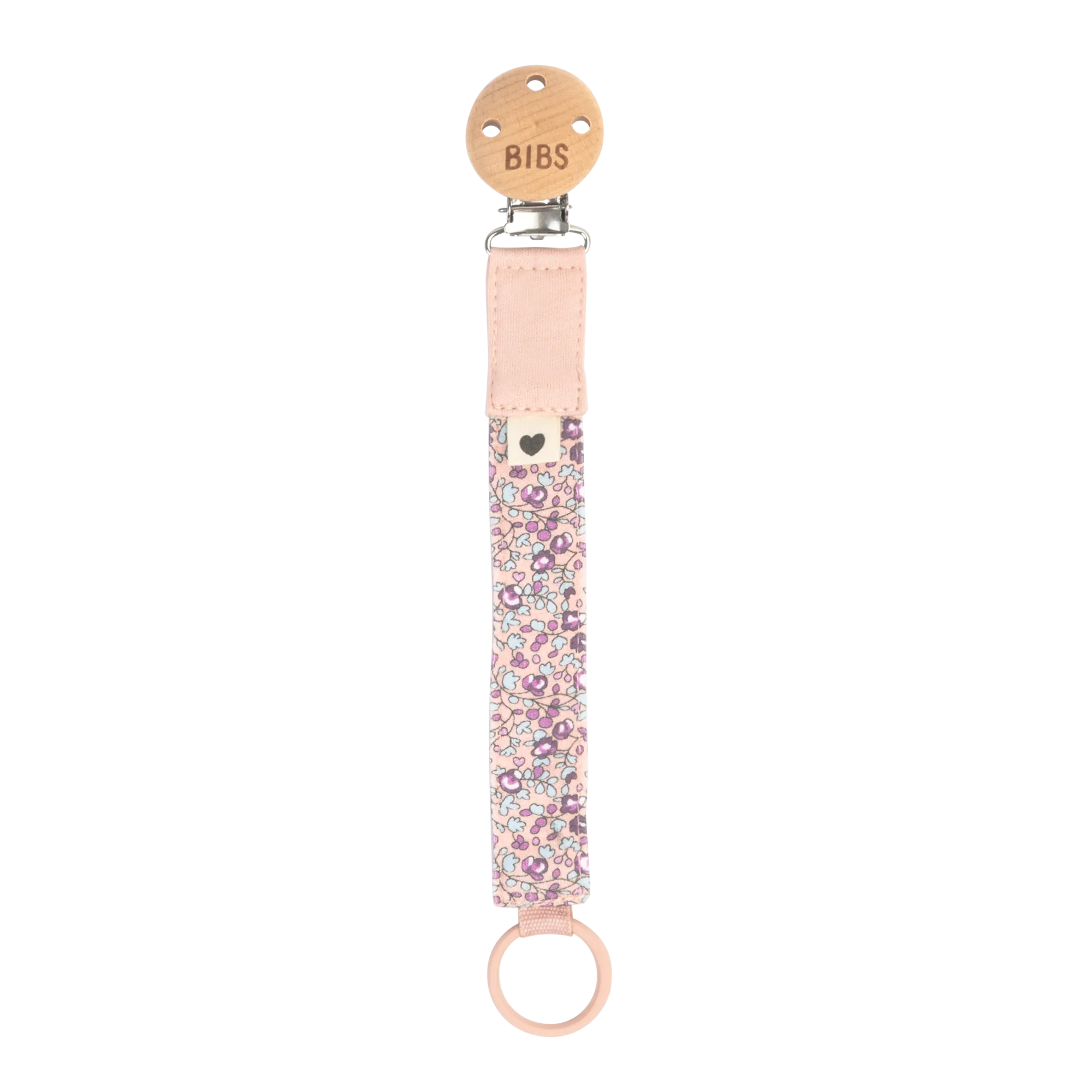 BIBS x Liberty Pacifier Clip - Eloise/Blush