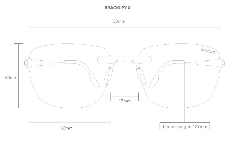 BLACK BRACKLEY X SUNGLASSES