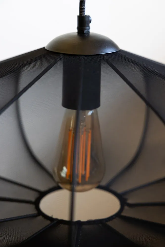 Black Mesh Pendant Light