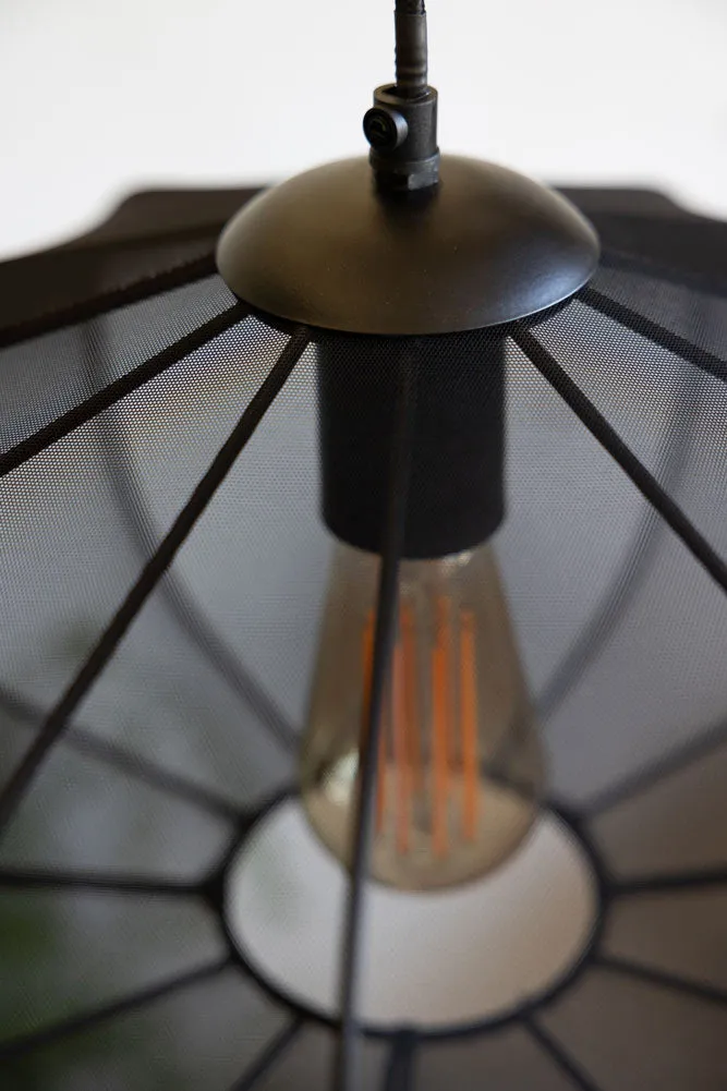 Black Mesh Pendant Light