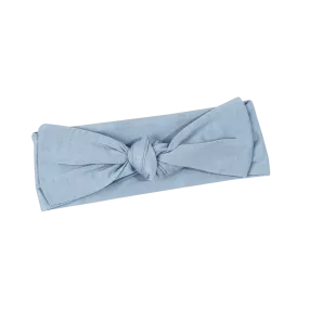 Blue Bamboo Headband Bow