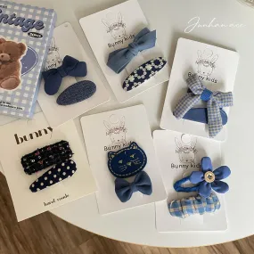 Blue Tone Hair Clips