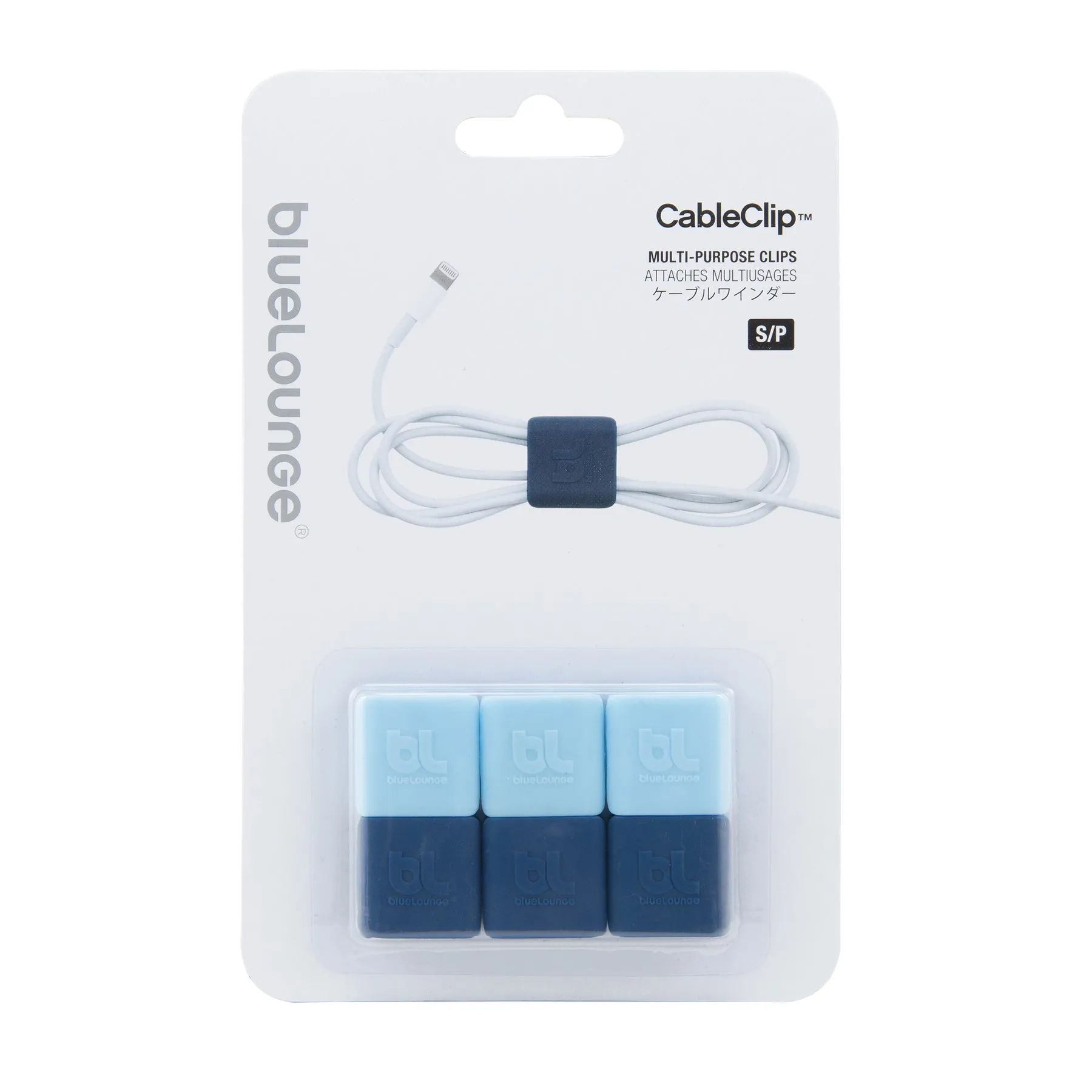 Bluelounge Cable Clip - Blue Assortment