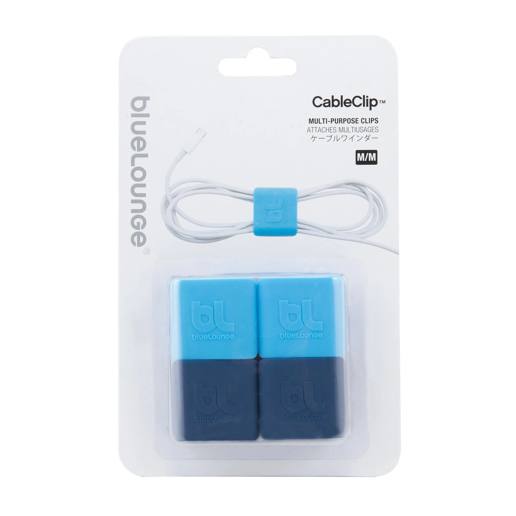 Bluelounge Cable Clip - Blue Assortment