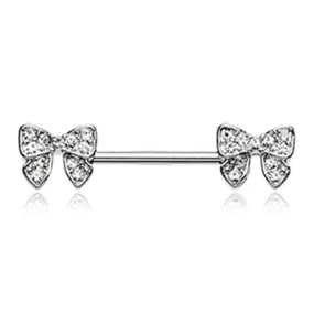 Bow-Tie Nipple Barbell Ring