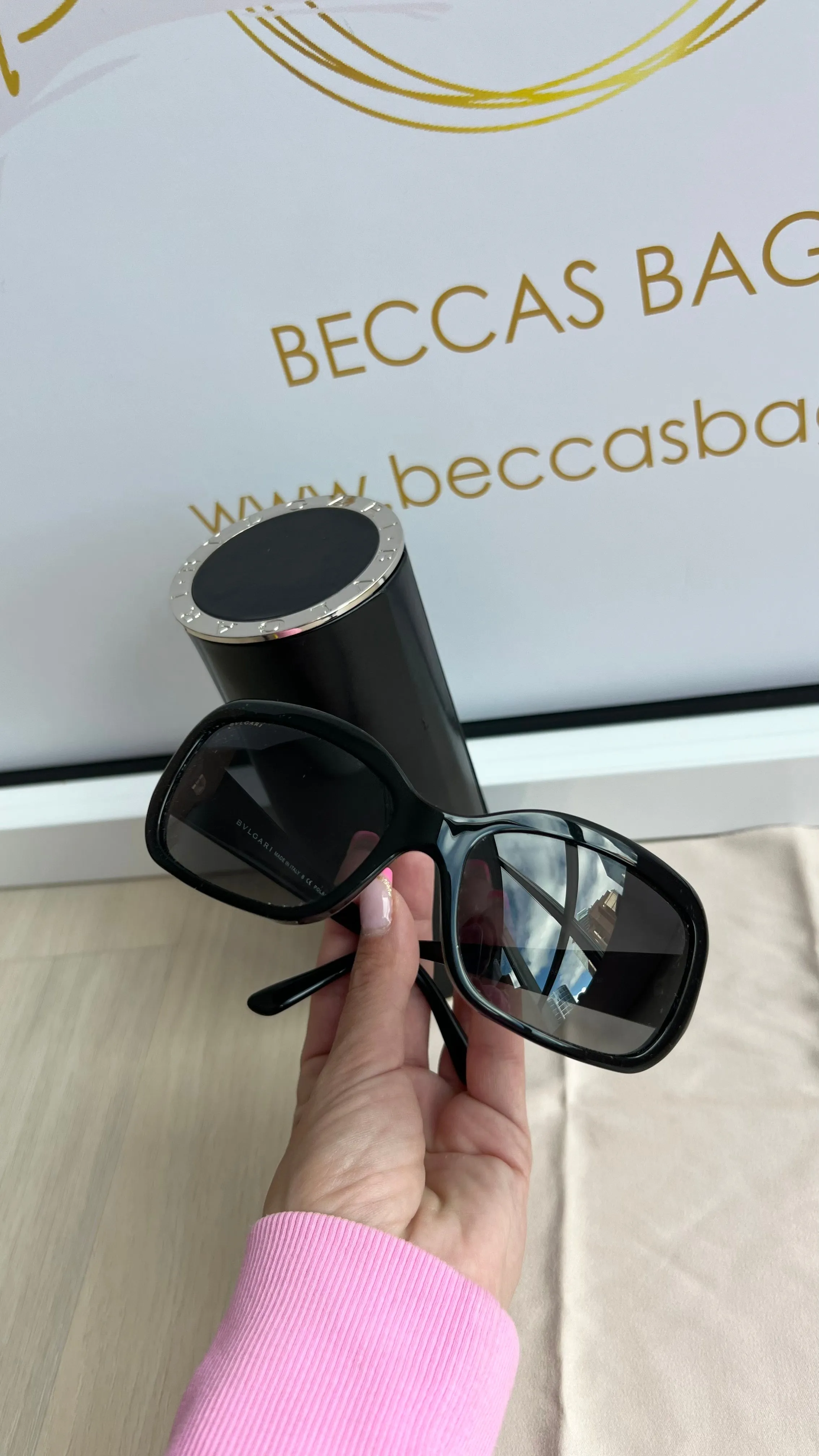 Bvlgari Crystal Sunglasses