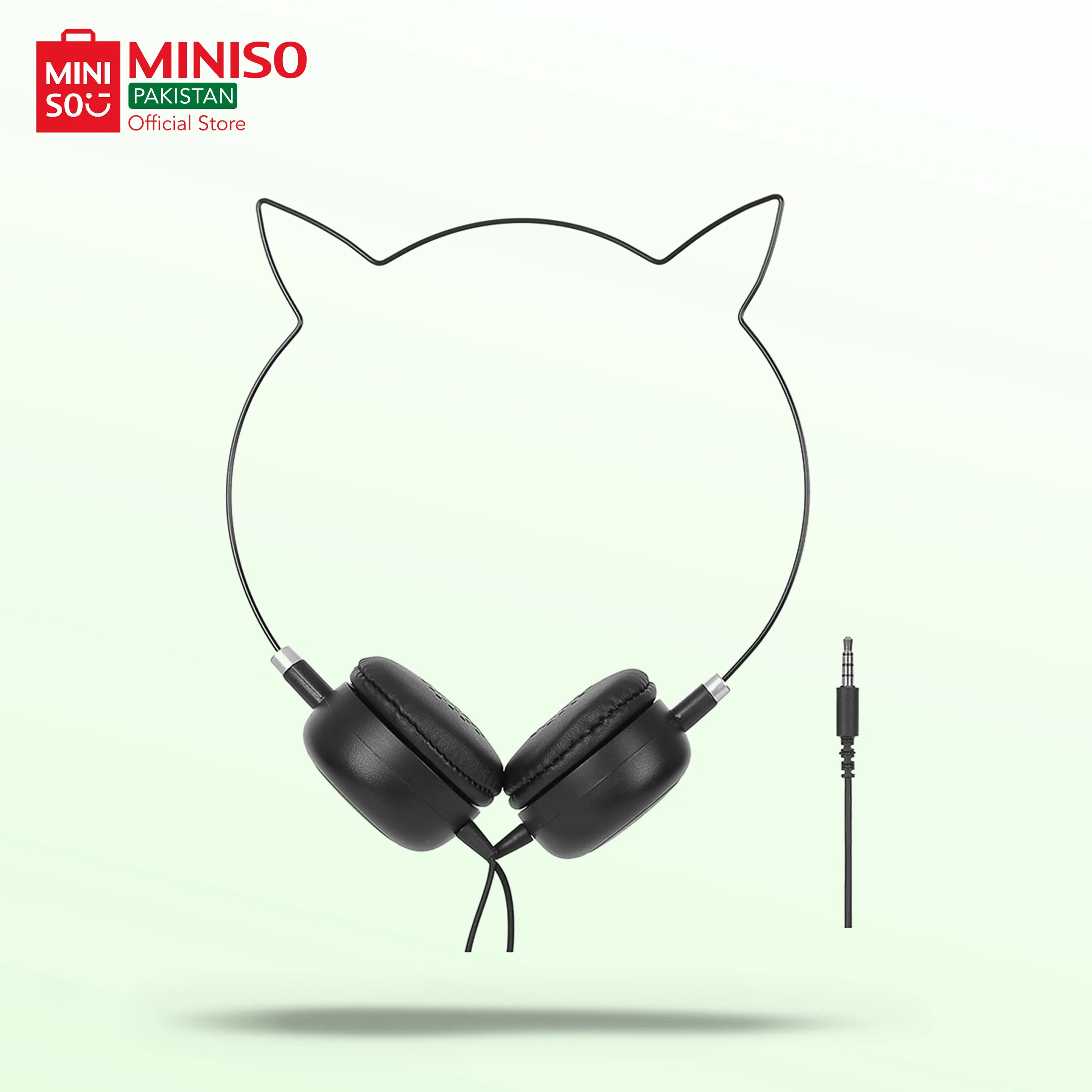 Cat Ear Wired Headphones Model：106(Black)