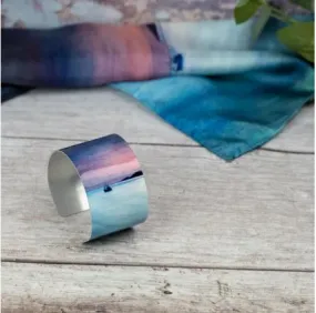 Cath Waters - Fishing The Little Minch Aluminium Bangle