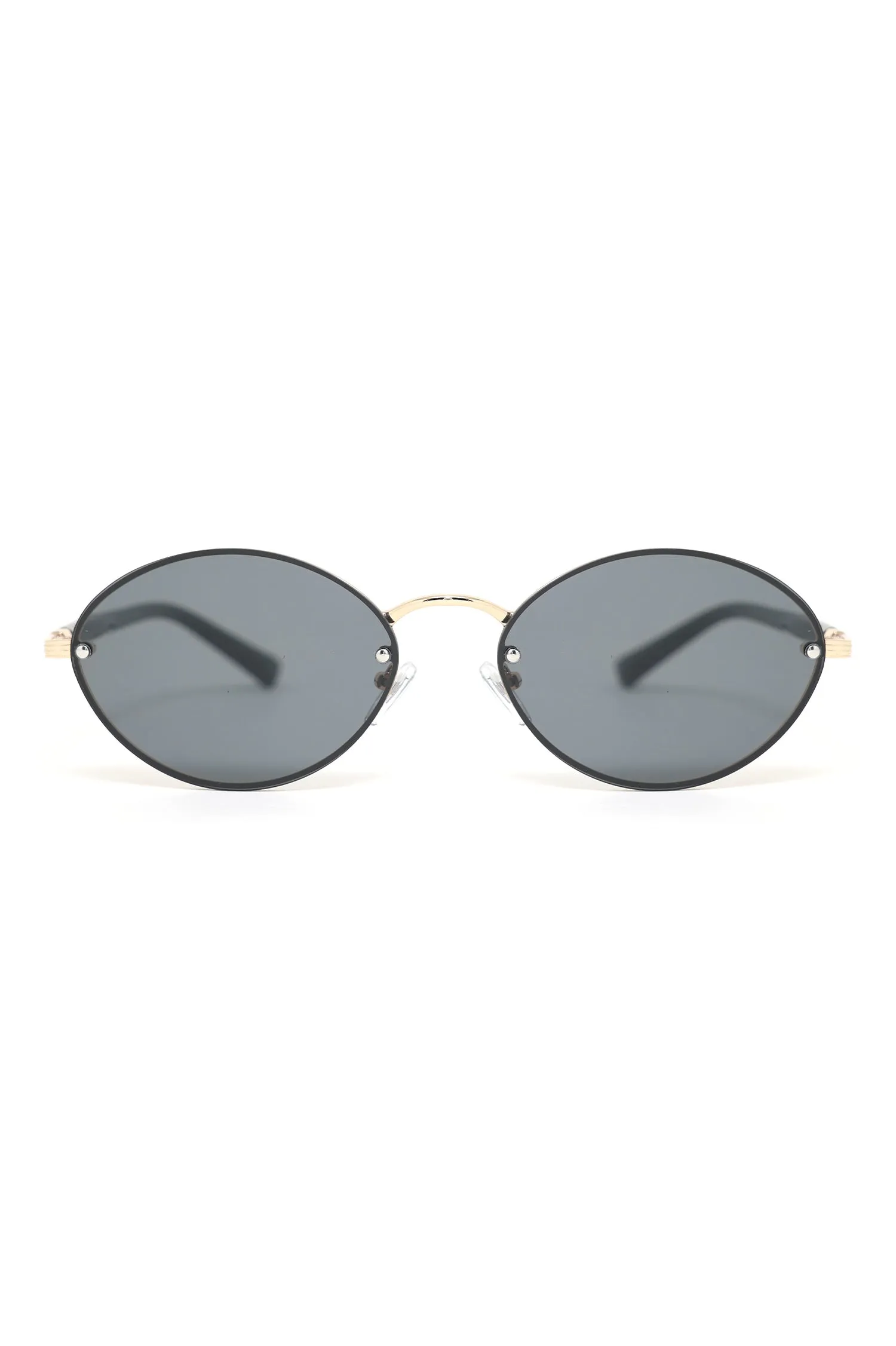 CLASSIC OVAL SUNGLASSES-BLACK