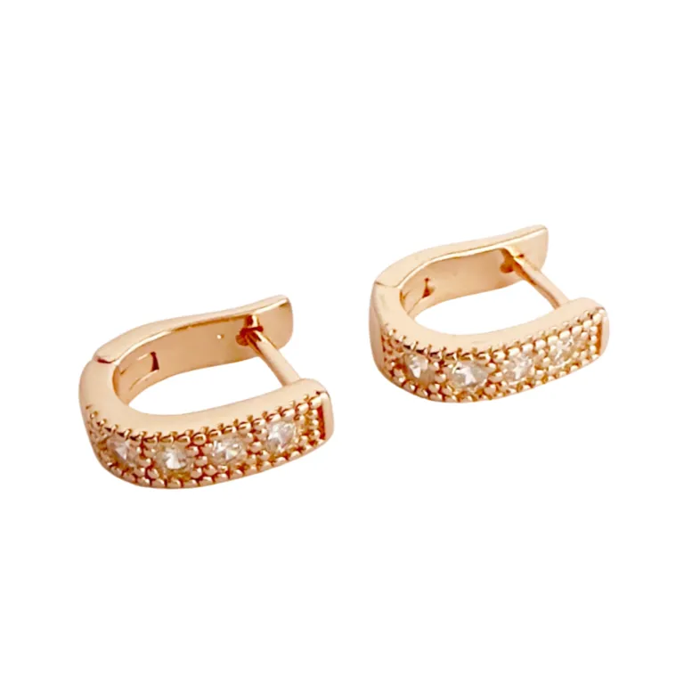 Clementine Zirconia Huggie Hoops