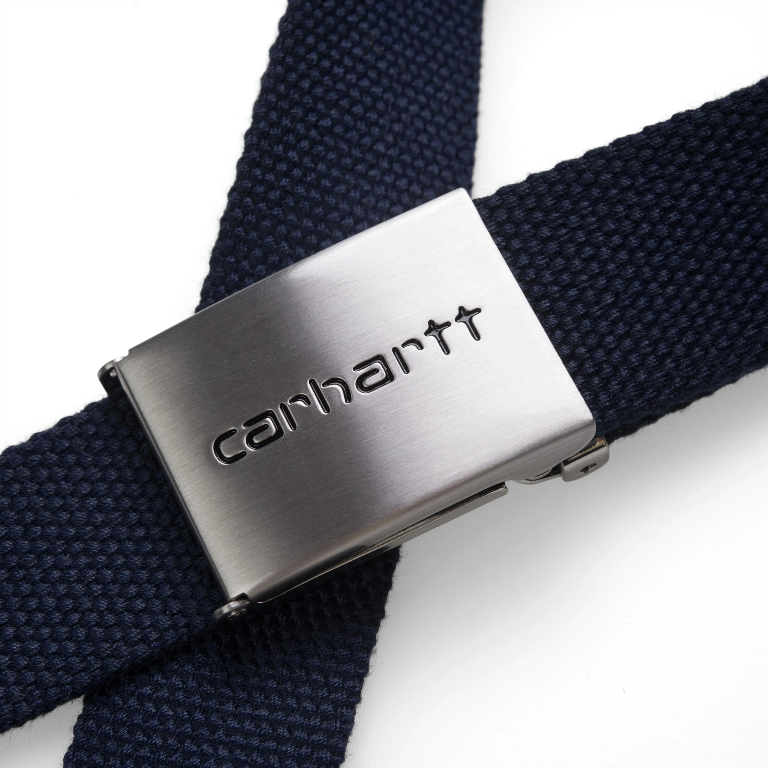 Clip Belt Chrome | Dark Navy