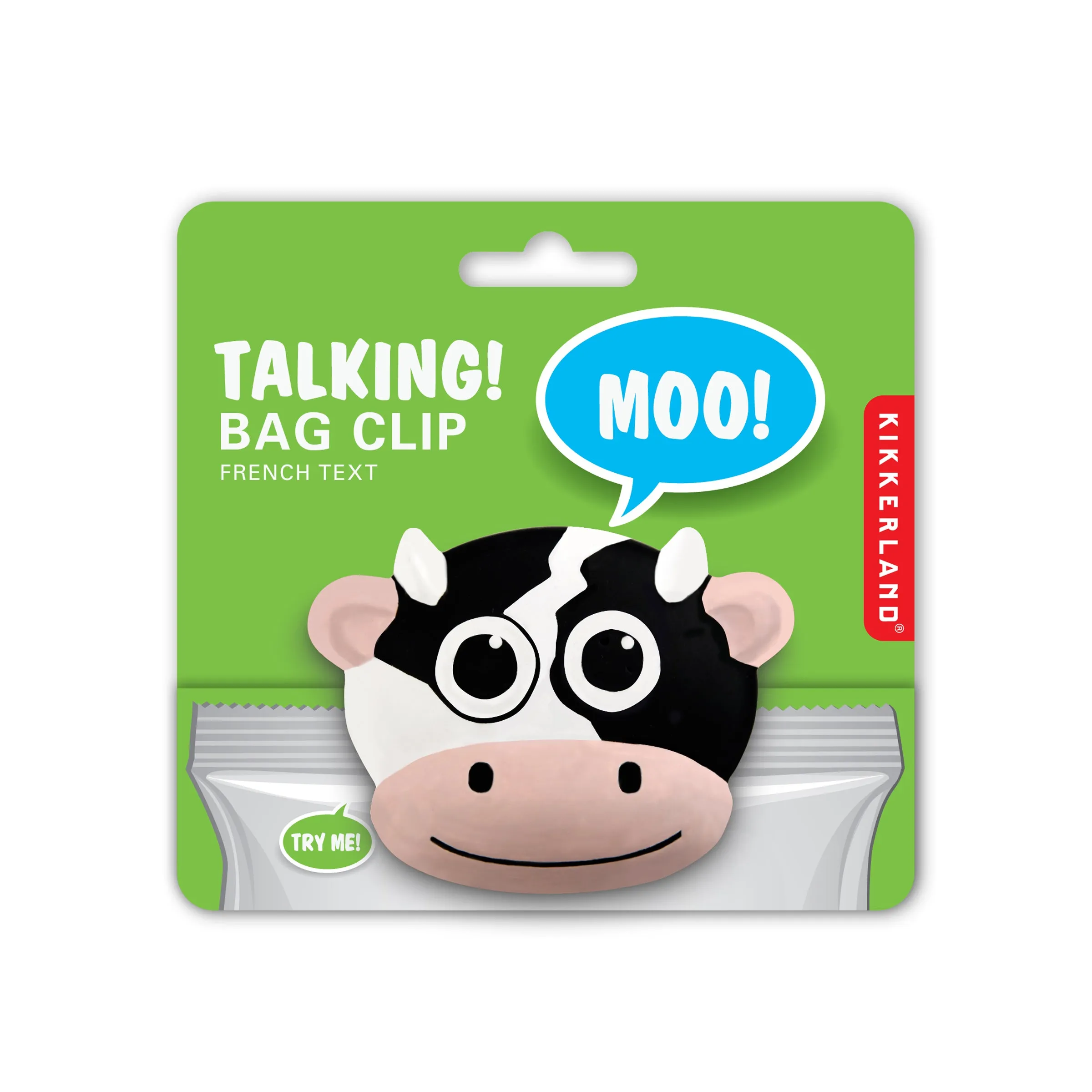 Cow Talking Bag Clip