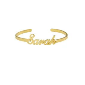 Custom Name Bangle Bracelet