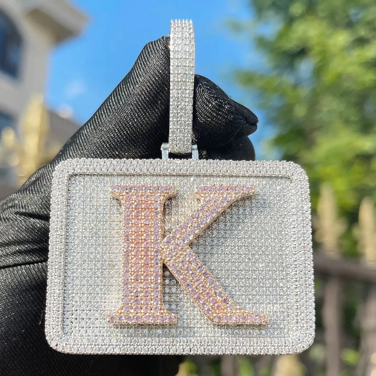 Custom Rectangle Nameplate Pendant