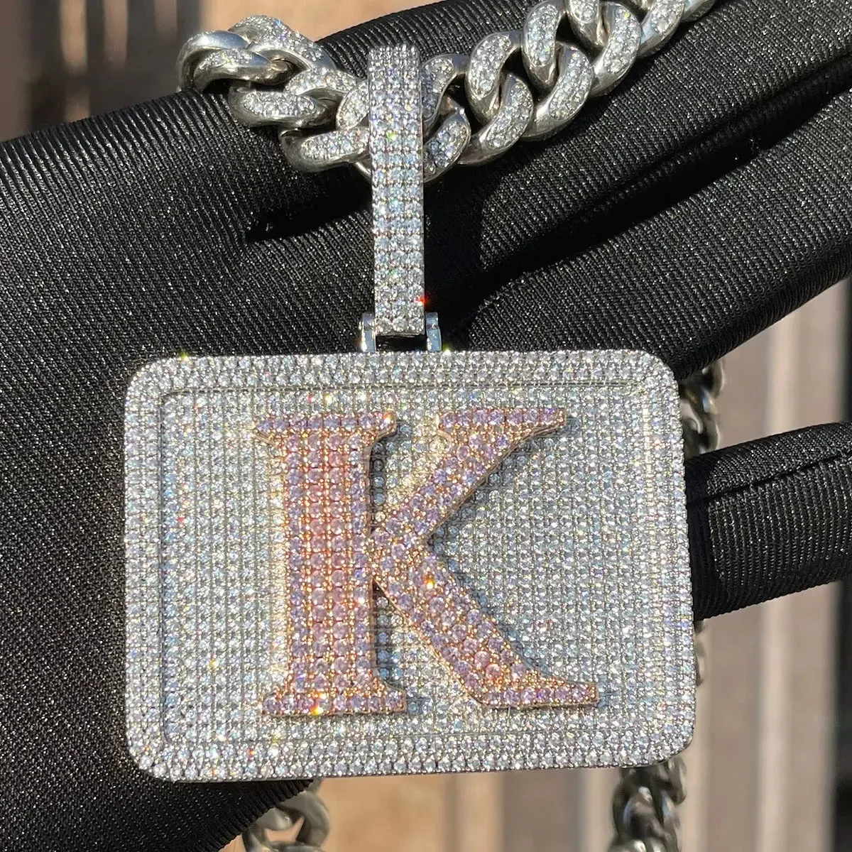 Custom Rectangle Nameplate Pendant