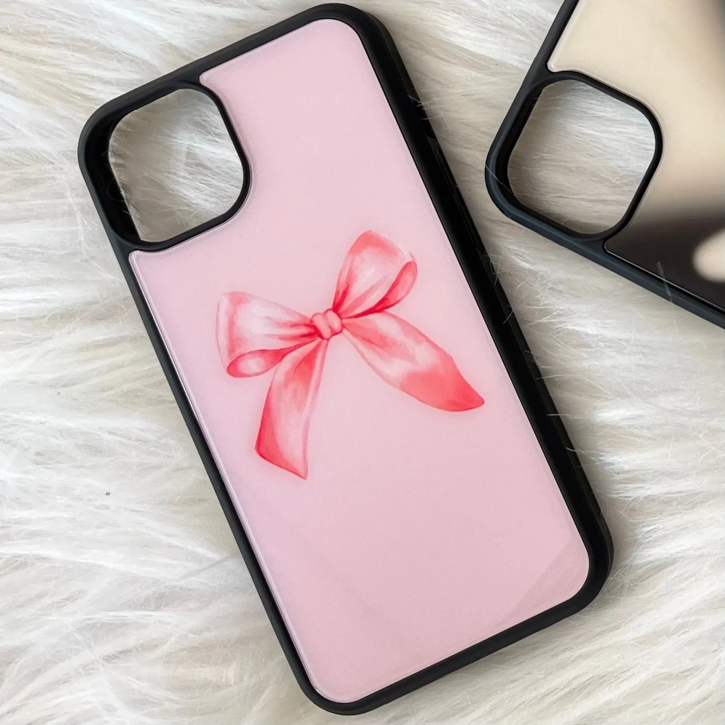 Cute Bow Glass Case