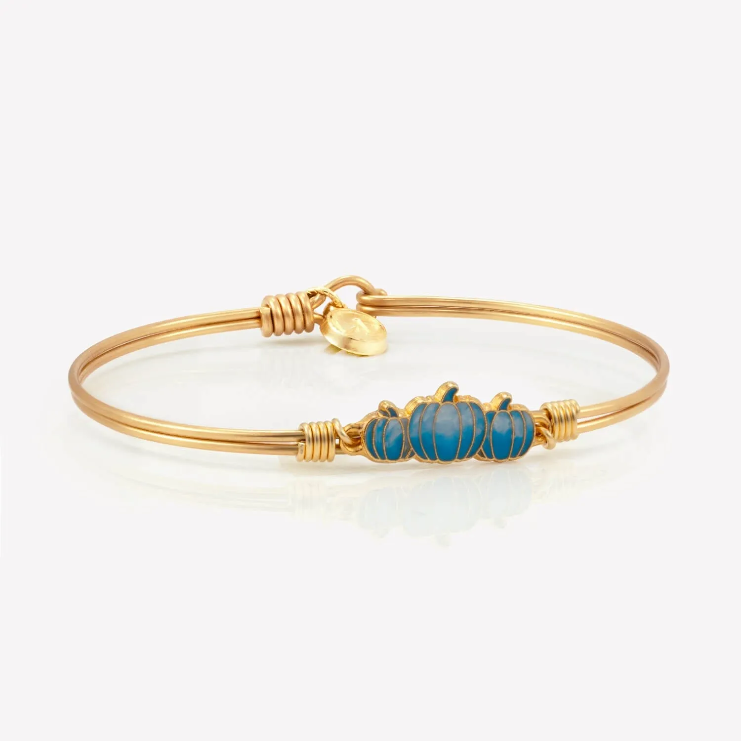 Denim Ombre Pumpkin Patch Medley Bangle Bracelet