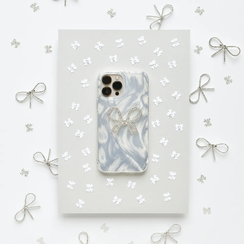 Diamante Bow Phone Case