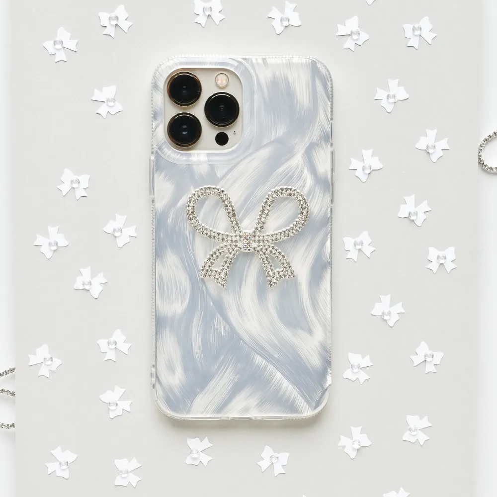 Diamante Bow Phone Case