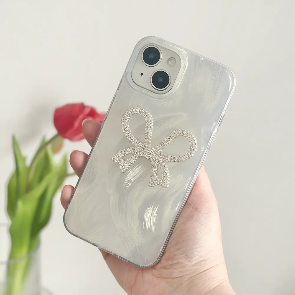 Diamante Bow Phone Case