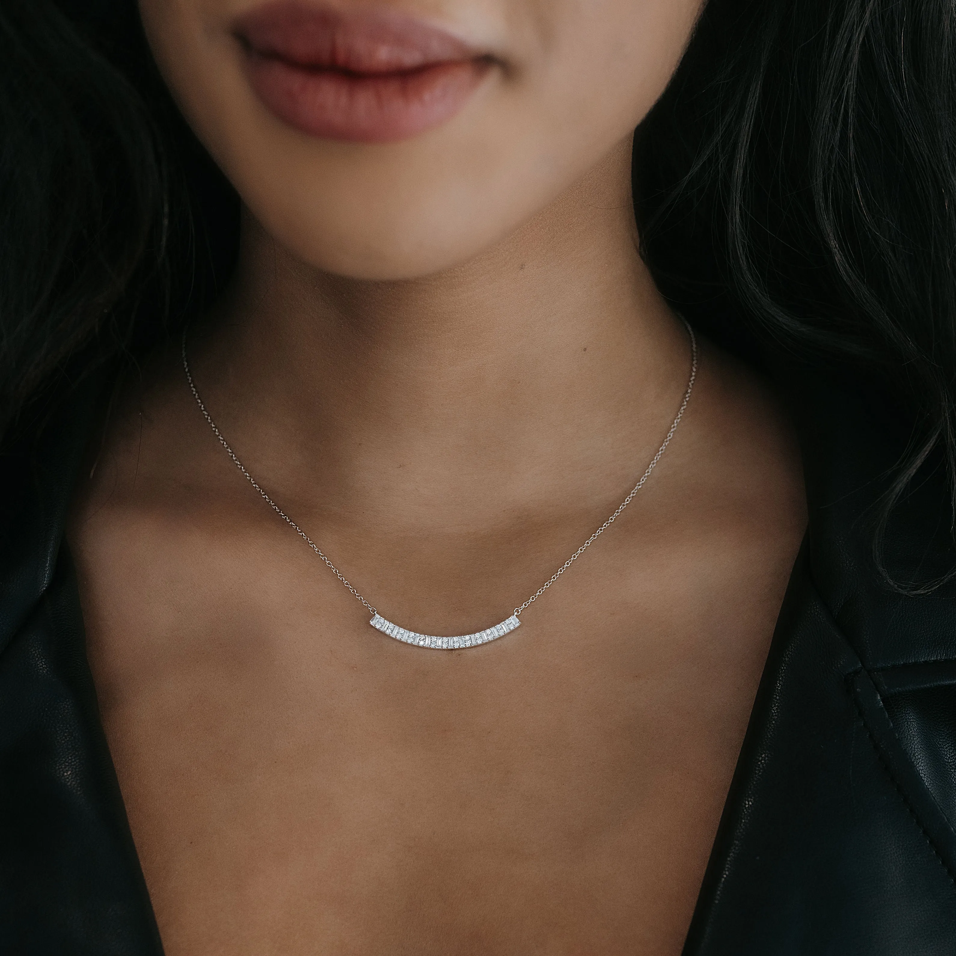 Diamond Curve Necklace