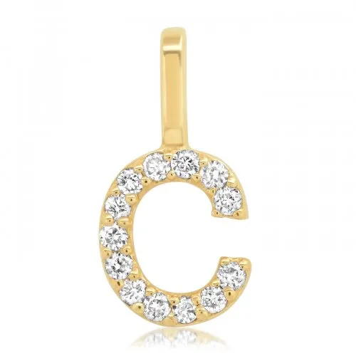 Diamond Initial Pendant