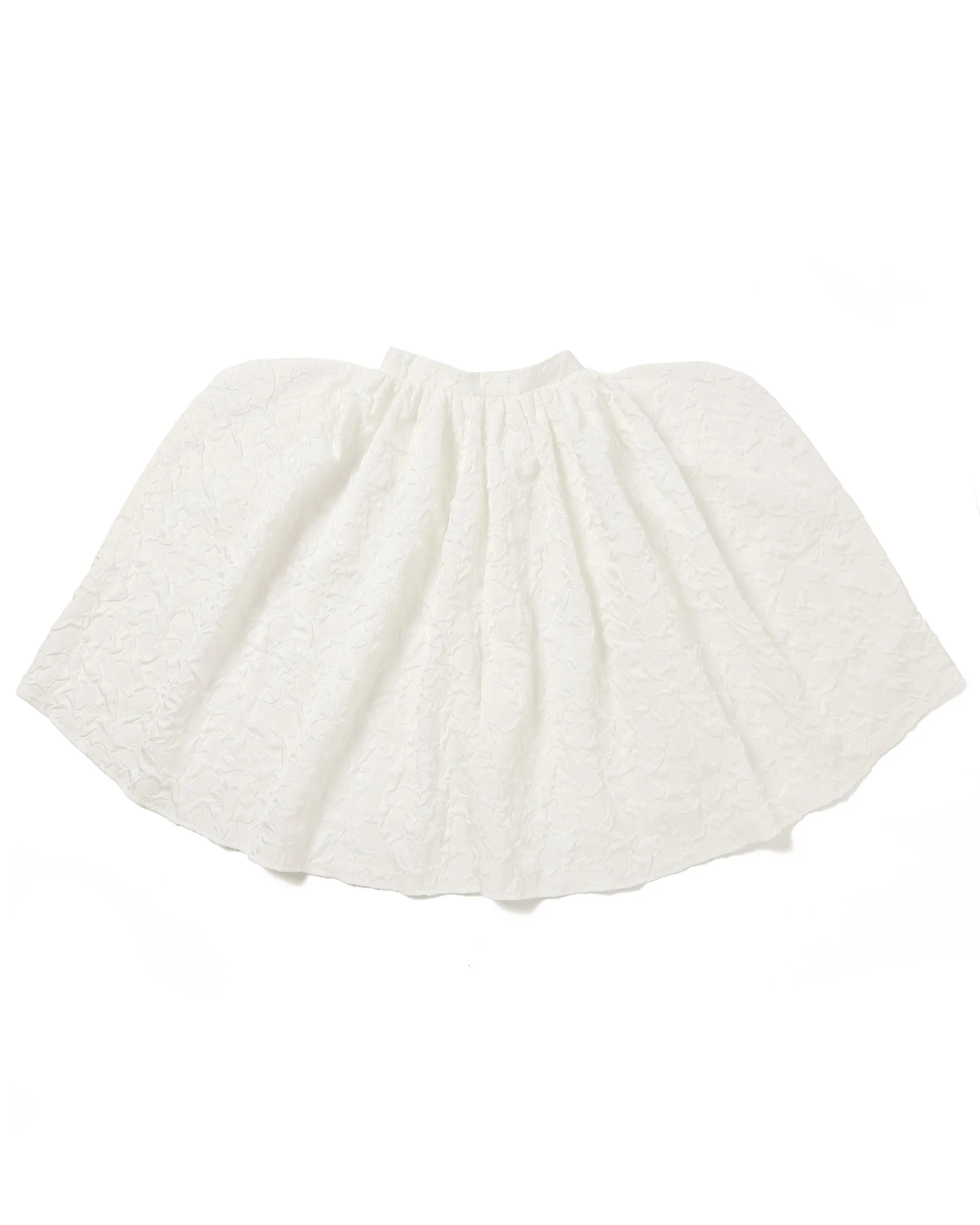 Ear curve volume skirt (White)